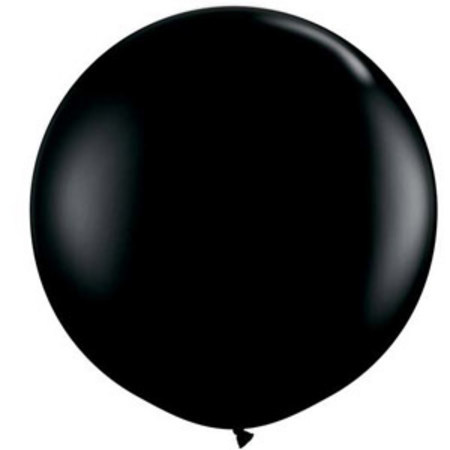 (image for) 60cm Round Latex ~ Onyx Black (Float time 3+ days) - Click Image to Close