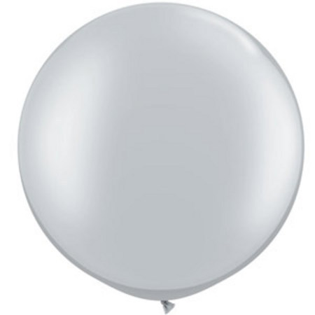(image for) 60cm Round Latex ~ Silver (Float time 3+ days) - Click Image to Close