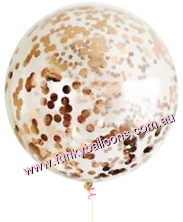 (image for) 90cm Round Latex ~ Confetti (Float time 3+ days) - Click Image to Close