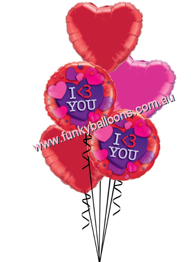 (image for) I Love You Hearts Bouquet - Click Image to Close