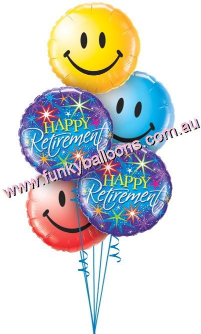 (image for) Happy Retirement Colourful Bursts Bouquet - Click Image to Close