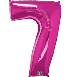 Number 7 Foil Supershape (Choice of Colours)